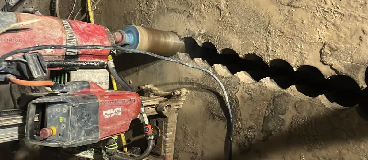 Concrete cutting project Concrete cutting project background
